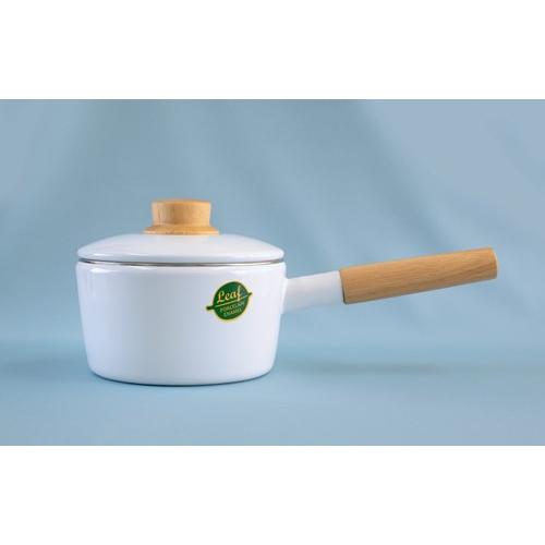 ホーロー 琺瑯 片手鍋 16cm ホワイトリーフ White Leaf 富士ホーロー 北欧風 おしゃれ かわいい Wlf16s Honeyware公式通販サイト 通販 Yahoo ショッピング