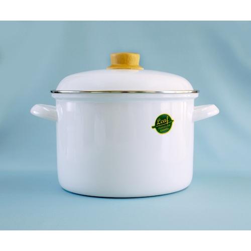 純白なのにカレーを作っても汚れはつるんと落とせます ホーロー 琺瑯 両手鍋 深鍋 22cm ホワイトリーフ White Leaf 富士ホーロー 北欧風 Wlf22dw Honeyware公式通販サイト 通販 Yahoo ショッピング