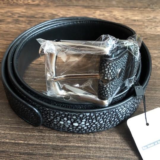 信頼 Pelgio ブランド かっこいい スティングレイ スティングレ ガルーシャ エイ革 本革 ポリッシュ ベルト ファッションベルト 本物の革 3 7cm 115cm 輝く高品質な Blog Lonolife Com