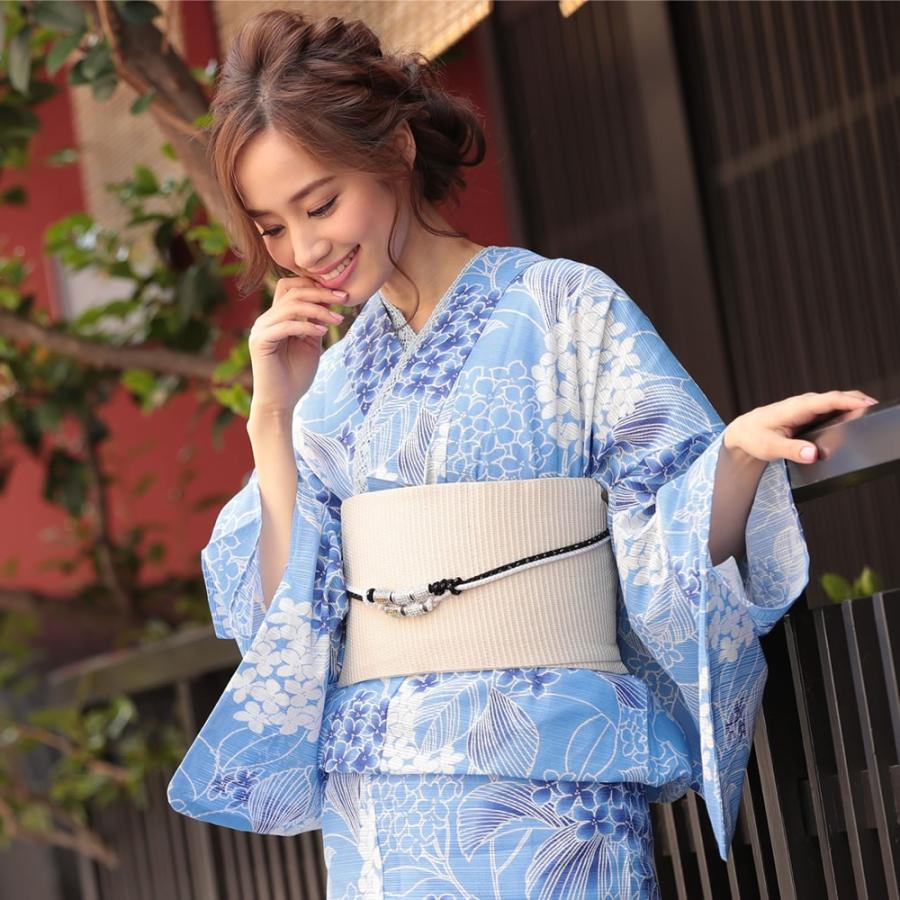 浴衣 レディース 3点セット ゆかた 帯 下駄 水色 紫陽花 紫陽花 あじさい レトロ 古典柄 花柄 浴衣 セット 代 30代 浴衣 19 D5110 ホンコンマダム 通販 Yahoo ショッピング