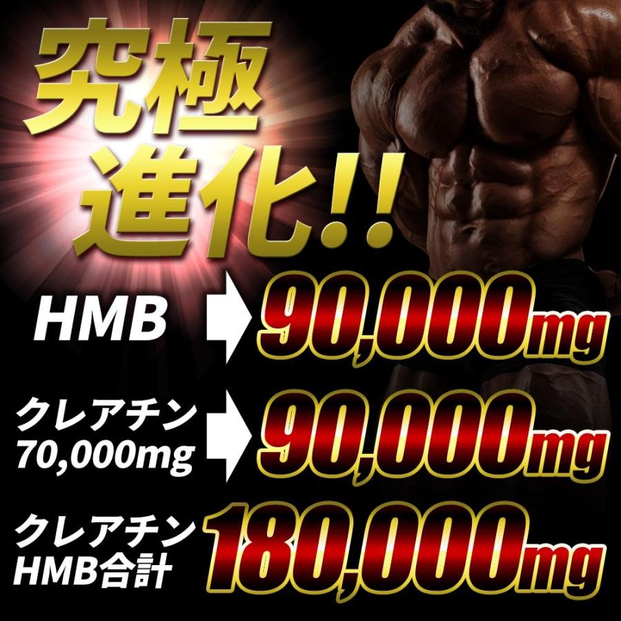 HMB クレアチン サプリ 鋼 国産 HMB 90,000mg クレアチン 90,000mg BCAA クラチャイダム プロテイン 筋トレ ダイエット サプリメント 600粒｜hongo-company｜04