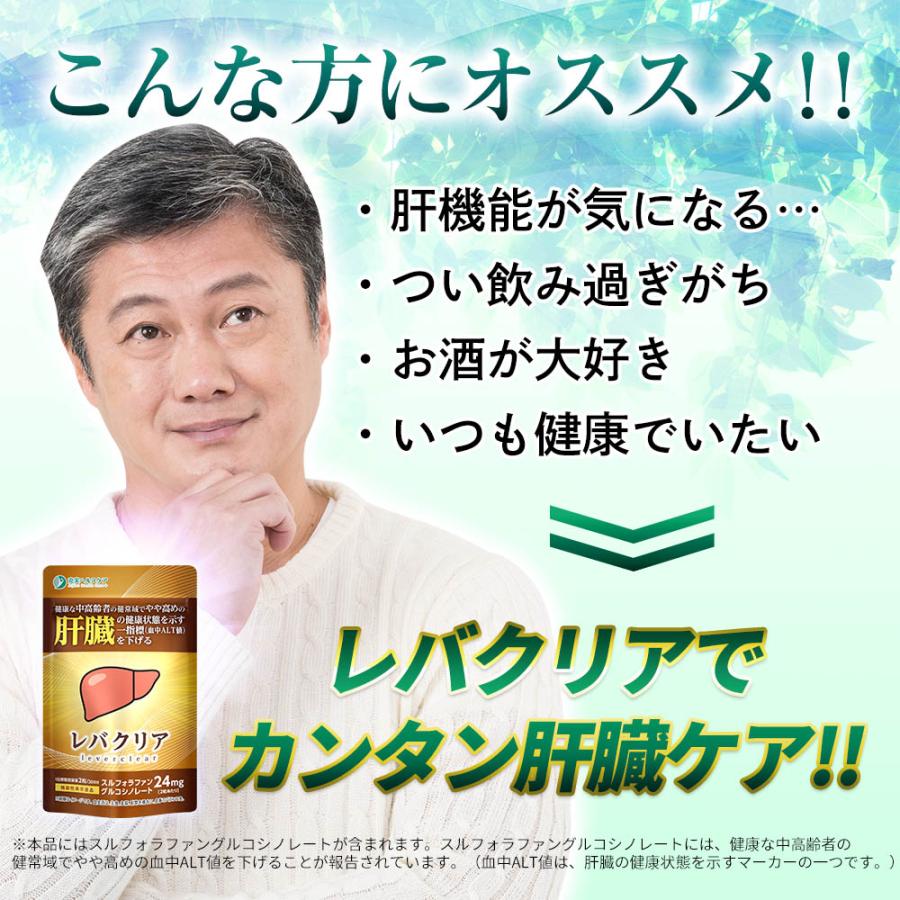 レバクリア 肝機能 サプリ 肝臓 スルフォラファン 血中 ALT値 alt
