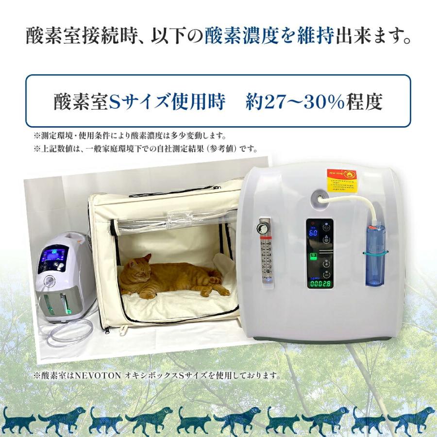 NEVOTON 【獣医師監修 即日発送】犬 猫 酸素室 3点セット S 1.0 セット