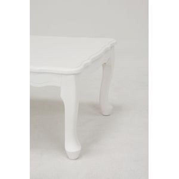 猫脚リボン 折れ脚テーブル(ホワイト) MT-6040WH (約)80x55x33.5cm 2人掛 2人用 二人掛 センターテーブル[23]｜honkeya｜05