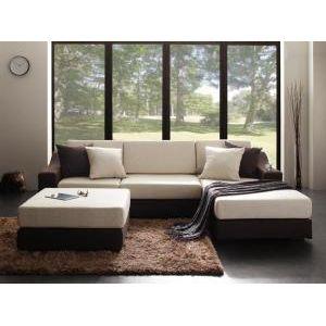 グランドサイズコーナーカウチソファ ロッディ セット（オットマン付）