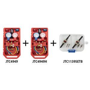 JTC 【JTC】R1234yf用マニホールドゲージ＆バルブコアリムーバーセット