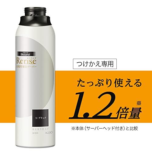 リライズ 白髪染め リ・ブラック (自然な黒さ) まとまり仕上げ 男女兼用 つけかえ用 190g｜honki-benri｜03