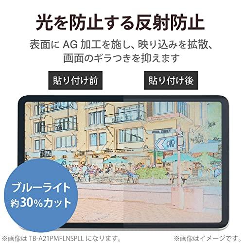 エレコム iPad mini6 第6世代 (2021年) フィルム 着脱式 ペーパーテクスチャ ブルーライトカット 反射防止 指紋防止 アンチグ｜honki-benri｜04