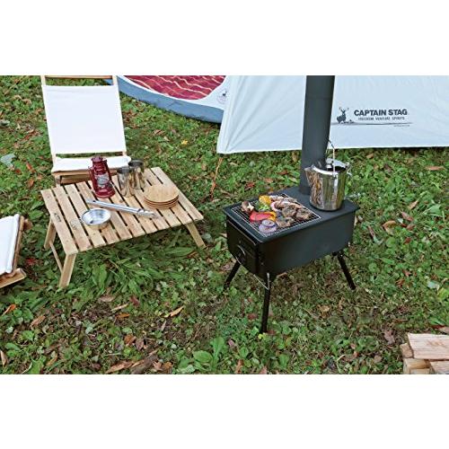 キャプテンスタッグ(CAPTAIN STAG) ストーブ BBQ KAMADO かまど 煙突 角型ストーブ UG-51 約 UG