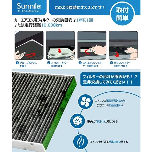 カーエアコンフィルター クリーンエアフィルター DCC1009 特殊4層構造 【高除塵/PM2.5対策/花粉対策/抗菌・防カビ/抗ウイルス/脱臭｜honki-benri｜06