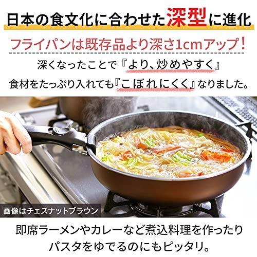 アイリスオーヤマ 鍋 20cm 単品 PDCI-S20P ローズマダーレッド ディープラスシリーズ｜honki-benri｜02