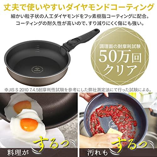 アイリスオーヤマ 鍋 20cm 単品 PDCI-S20P ローズマダーレッド ディープラスシリーズ｜honki-benri｜04