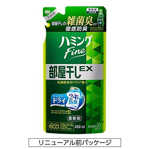 ハミングファイン 柔軟剤 部屋干しEX フレッシュサボンの香り 詰替用 450ml｜honki-benri｜07