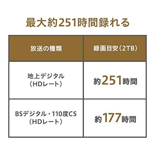 アイ・オー・データ機器 録画用ハードディスク 2TB AVHD-UTB2｜honki-benri｜03