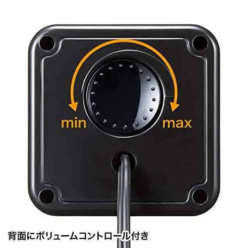 サンワサプライ コンパクトPCスピーカー USB接続 ブラック MM-SPU8BK｜honki-benri｜05