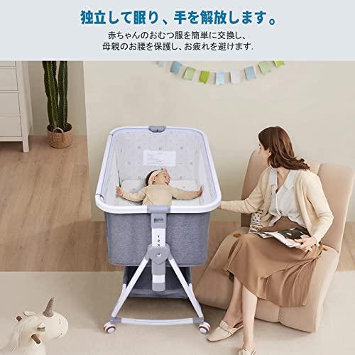 Bellababy】ベビーベッド 折り畳み ベビーベッド bellababy