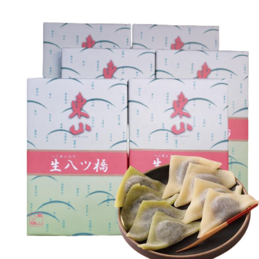 6箱セット 粒あん入り 生八ツ橋 ニッキ・抹茶 詰め合せ 生八ッ橋 京都 
