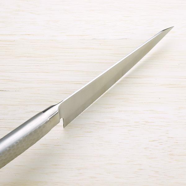 光月作 骨スキ包丁 両刃 150mm ステンレス一体型 モリブデンバナジウム