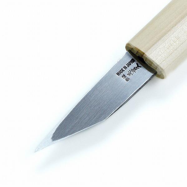 美貴久 横手小刀 90mm 槌目 片刃 右利き用 サック付 : ほんまもん