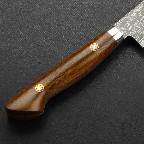 田中誠貴作 ペティナイフ 両刃 150mm 粉末ハイスR2 ダマスカス 田中誠貴作 ペティナイフ 両刃 150mm 粉末ハイスR2 ダマスカス