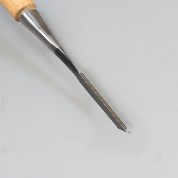 ねずみ 追入鑿 3mm 赤樫柄 播州三木 職人手造り 大工道具 鑿 のみ ノミ