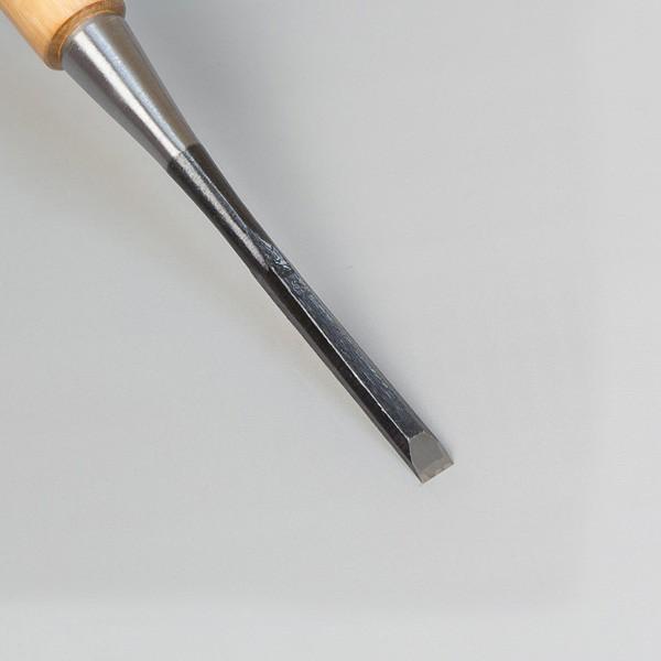 ねずみ 追入鑿 6mm 赤樫柄 播州三木 職人手造り 大工道具 鑿 のみ ノミ