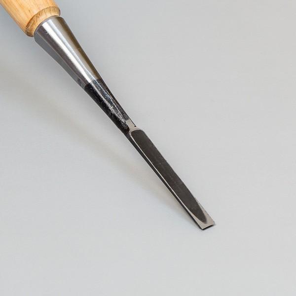 ねずみ 追入鑿 6mm 赤樫柄 播州三木 職人手造り 大工道具 鑿 のみ ノミ