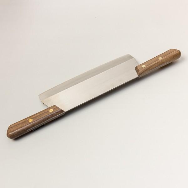 両手式 もち切り 大 両刃 240mm ステンレス かき餅切り 日本製
