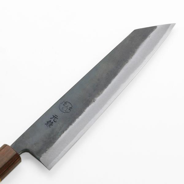 元兼 切付型 和牛刀 210mm 両刃 青紙1号 割込み 黒打ち仕上げ 切付 包丁 ケヤキ柄 木箱入り 包丁 土佐打ち刃物 極上品の画像