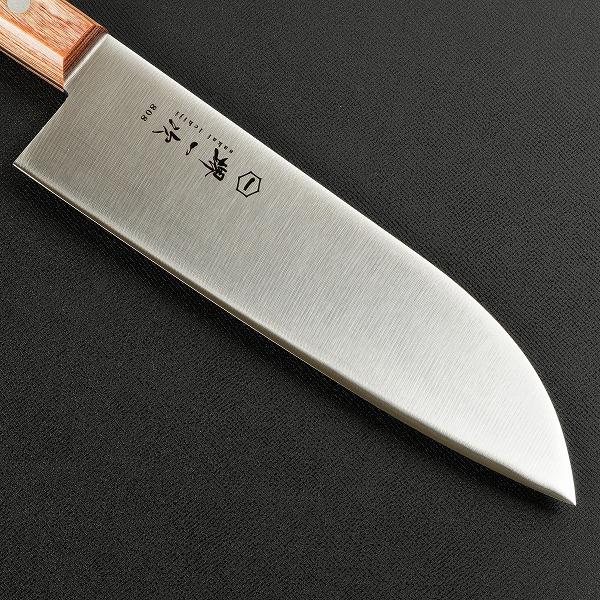 風呂敷付 堺一次 三徳包丁 両刃 180mm ステンレス プレゼント 退職祝い
