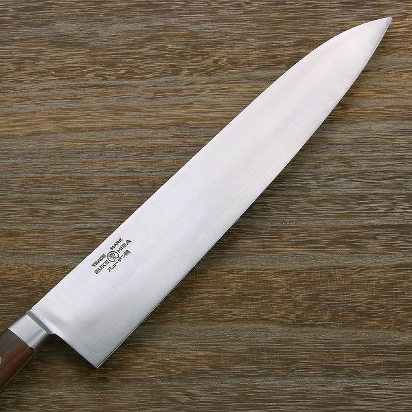 源 助久 牛刀 300mm スウェーデン鋼 ツバ付きローズ柄 源 助久 牛刀 300mm スウェーデン鋼 ツバ付きローズ柄