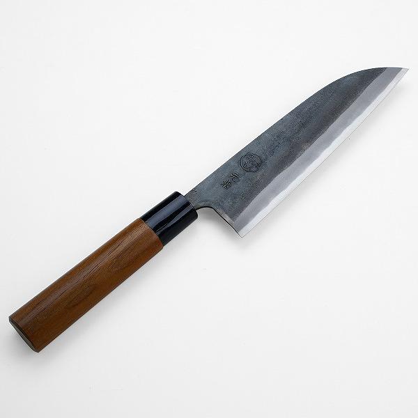 元兼 黒打ち両刃包丁セット 三徳包丁 165mm 菜切り包丁165mm サバキ包丁 135mm 木箱入り 日本製_2