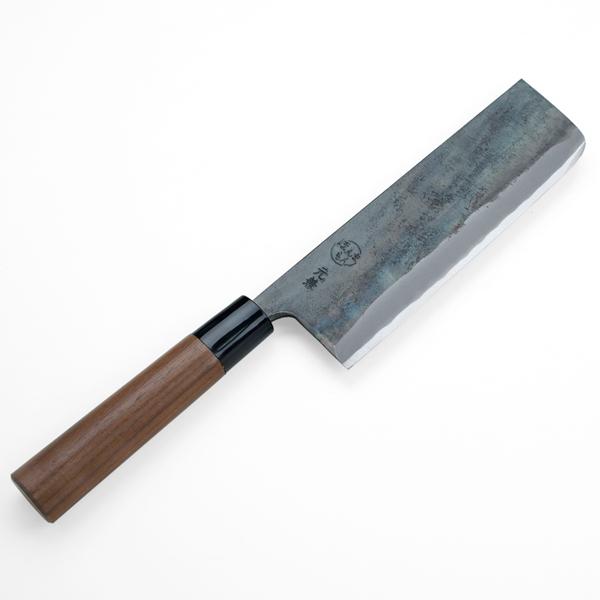 元兼 黒打ち両刃包丁セット 三徳包丁 165mm 菜切り包丁165mm サバキ包丁 135mm 木箱入り 日本製_3