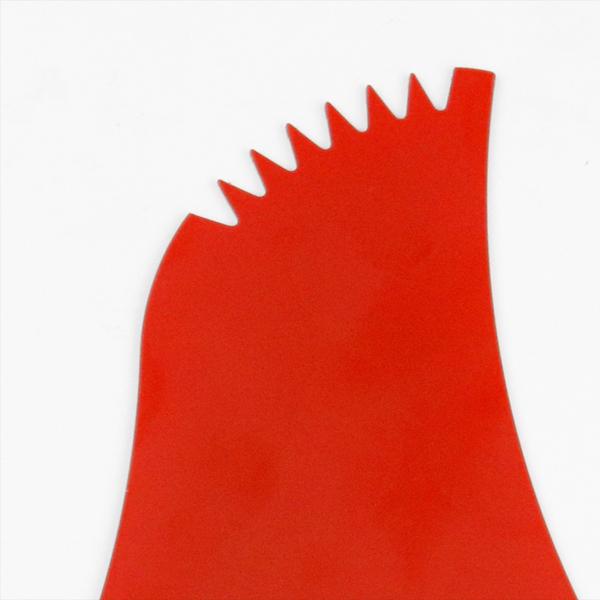 特厚 山林用 刈払刃 3枚刃 赤マット仕上 SKS-5 305×3P 厚み1.85mm 刈