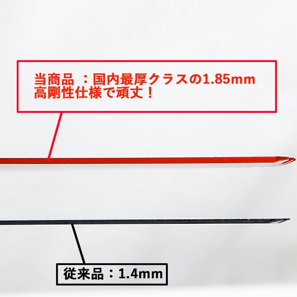 特厚 山林用 刈払刃 3枚刃 赤マット仕上 SKS-5 305×3P 厚み1.85mm 刈