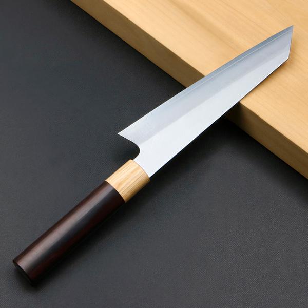 三寿ゞ作 和牛刀 両刃 180mm 切付型 V金10号 ステンレス割込み 紫檀丸柄_1