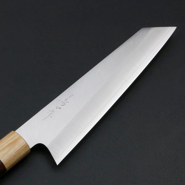 三寿ゞ作 和牛刀 両刃 180mm 切付型 V金10号 ステンレス割込み 紫檀丸柄_3