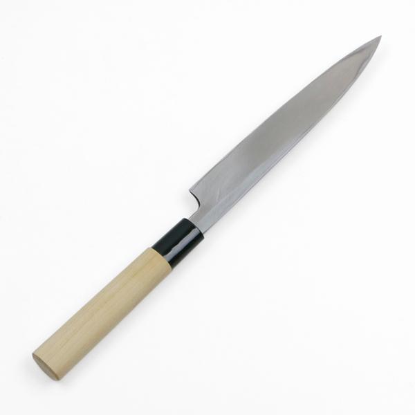 堺秀三郎 柳刃包丁 片刃 180mm 霞研ぎの画像