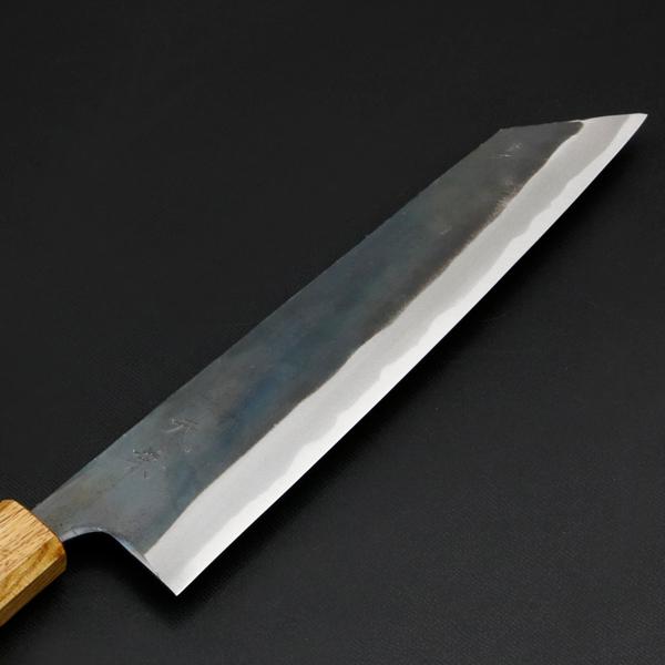 元兼 切付型 和牛刀 210mm 両刃 青紙スーパー 割込み 黒打ち仕上げ