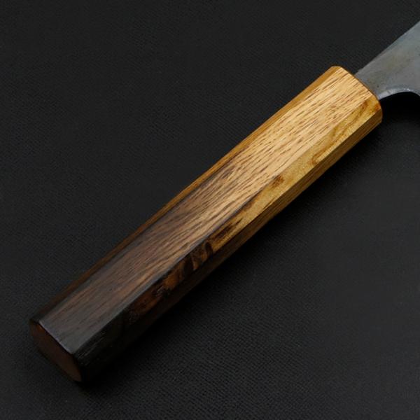 元兼 切付型 和牛刀 210mm 両刃 青紙スーパー 割込み 黒打ち仕上げ