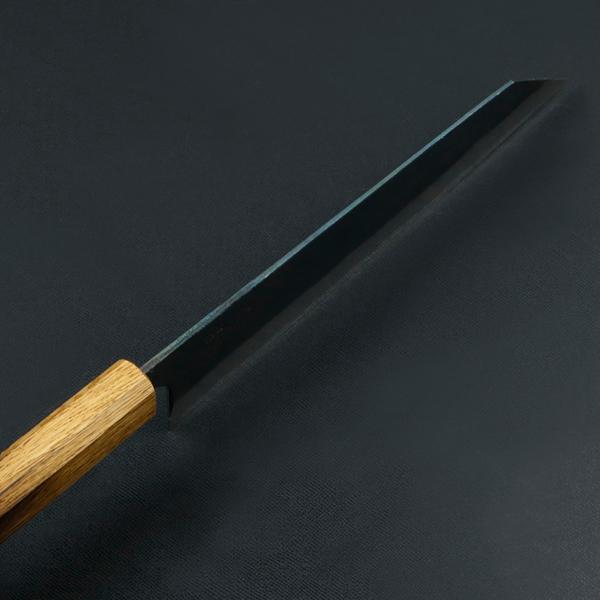 元兼 切付型 和牛刀 210mm 両刃 青紙スーパー 割込み 黒打ち仕上げ