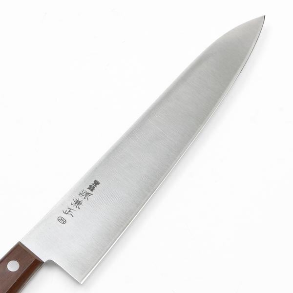 源 兼正 牛刀 両刃 210mm 全鋼 ローズウッド柄（長期在庫品