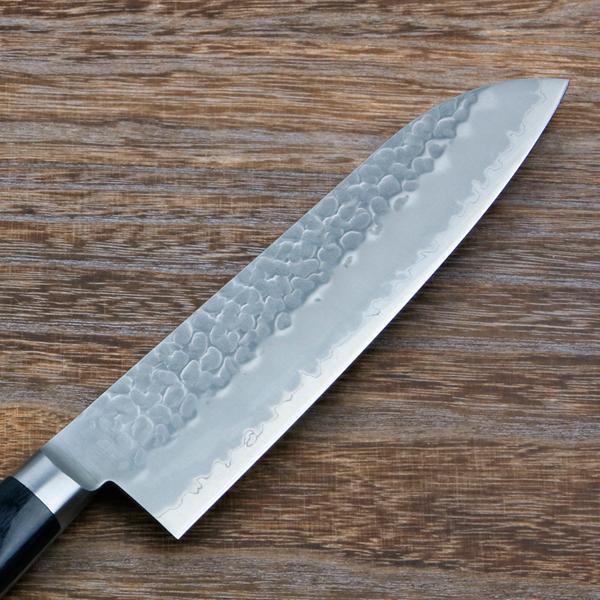 名入れ無料 青馬 三徳包丁 両刃 180mm 青紙スーパー鋼 割込み