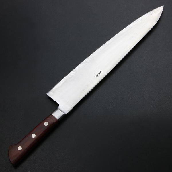 白紙1号 クラッド 万能包丁 170㎜ #9326 焼柄 月光作 月光作 白紙1号 黒打 文化包丁 170㎜ #1321 焼栗柄 包丁・ナイフ