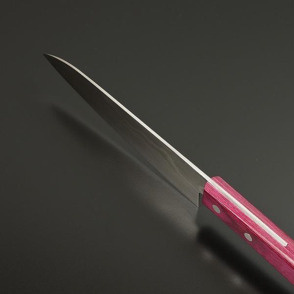 誠貴作 中三徳包丁 両刃 145mm V金10号 ダマスカス模様 ピンク 誠貴作 中三徳包丁 両刃 145mm V金10号 ダマスカス模様 ピンク