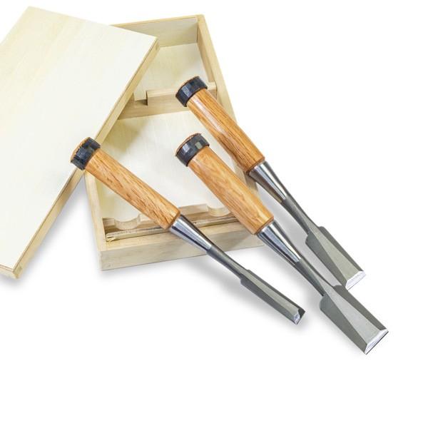 50%OFF!】鑿 ハイス 追入のみ ノミ 鑿 のみ 3本組 セット 建築、建設用