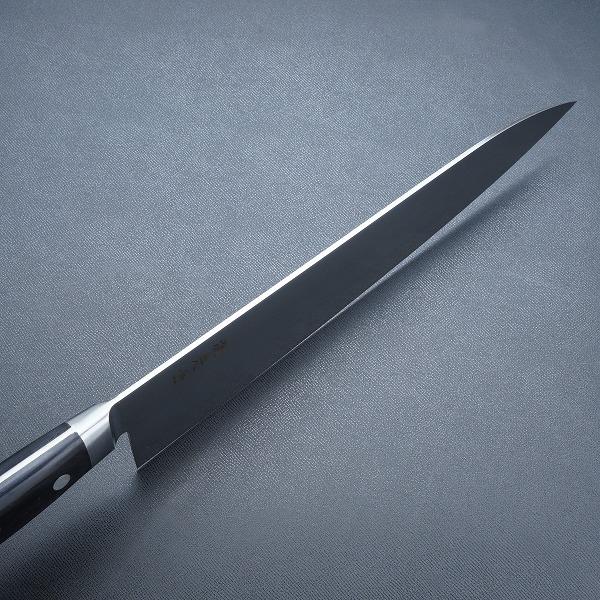 お買い上げ 名入れ無料 源光金 牛刀 両刃 270mm 日本鋼 共口金付き 黒合板柄 日本製