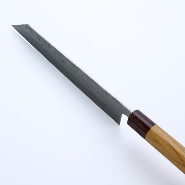 牛刀 両刃 210mm 切付型 銀三ステンレス 割込み 梨地仕上げ 八角ケヤキ