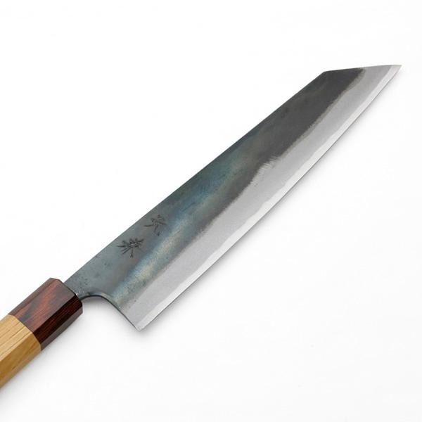 元兼 牛刀 両刃 210mm 切付型 青紙1号 割込み 黒打ち仕上げ 切付 包丁
