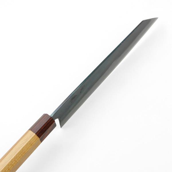 元兼 和牛刀 両刃 210mm 切付型 青紙1号 割込み 黒打ち仕上げ 切付